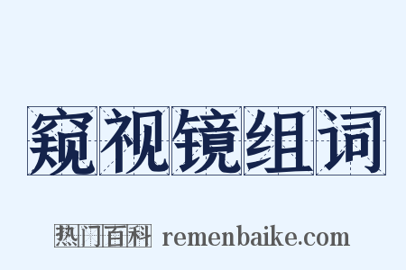 窥视镜组词是什么意思的图片